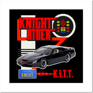 Knight Rider KITT Car Racing Style Design Posters and Art